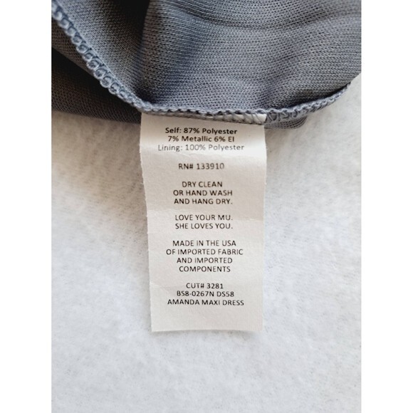 NWT Show Me Your Mumu Amanda Maxi in Smoke Dancing Queen Sparkle XS Bridesmaid - Picture 11 of 12